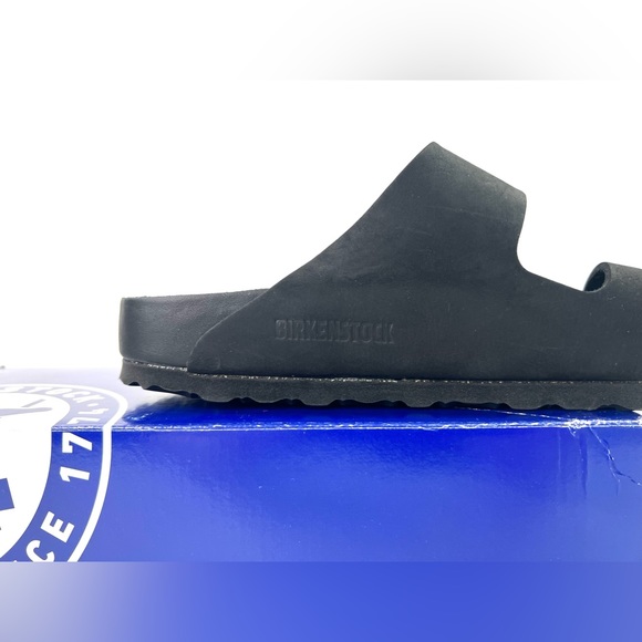 **SOLD**   Birkenstock Arizona Exquisite Leather Black Ladies 8 Men 6 Euro 39 - Picture 7 of 15